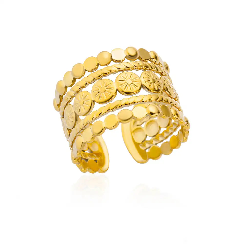 Golden Vow™ Geometric Ring