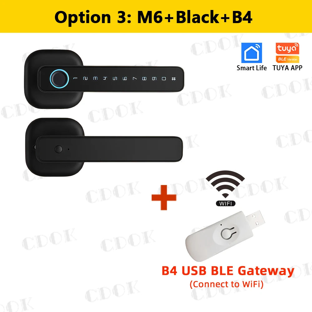 CDOK SmartGuard Pro — Tuya Fingerprint Door Lock