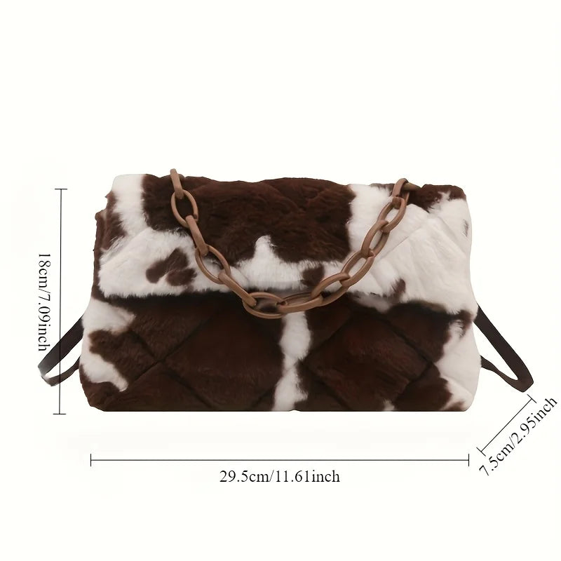 Luna Leopard Plush Bag