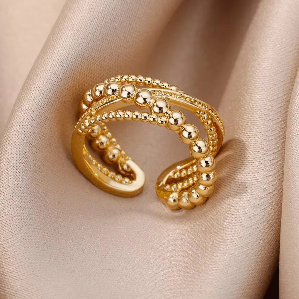 Golden Zircon Rings