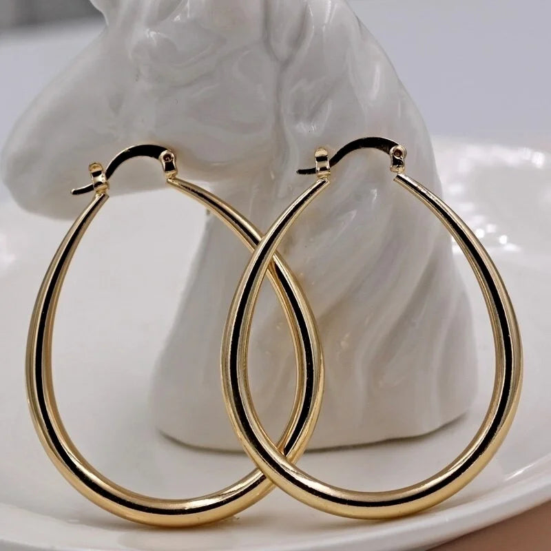Golden Glow Hoop Earrings