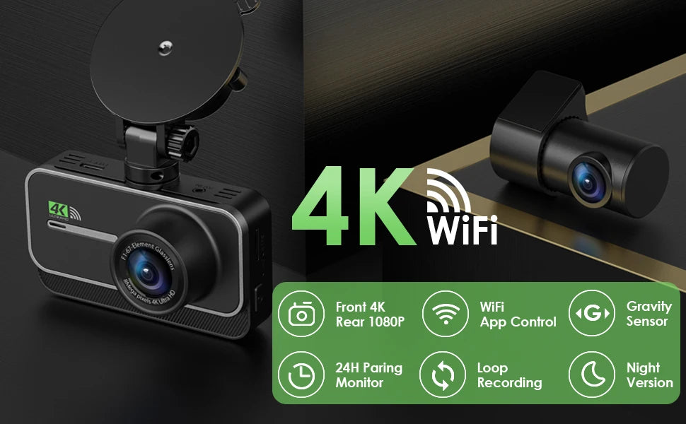 RoadGuard Pro — 4K Dual Dash Cam