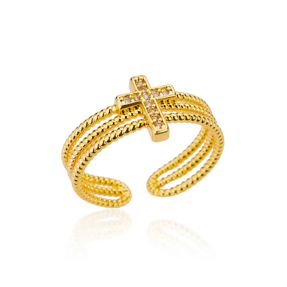 Golden Vow™ Geometric Ring