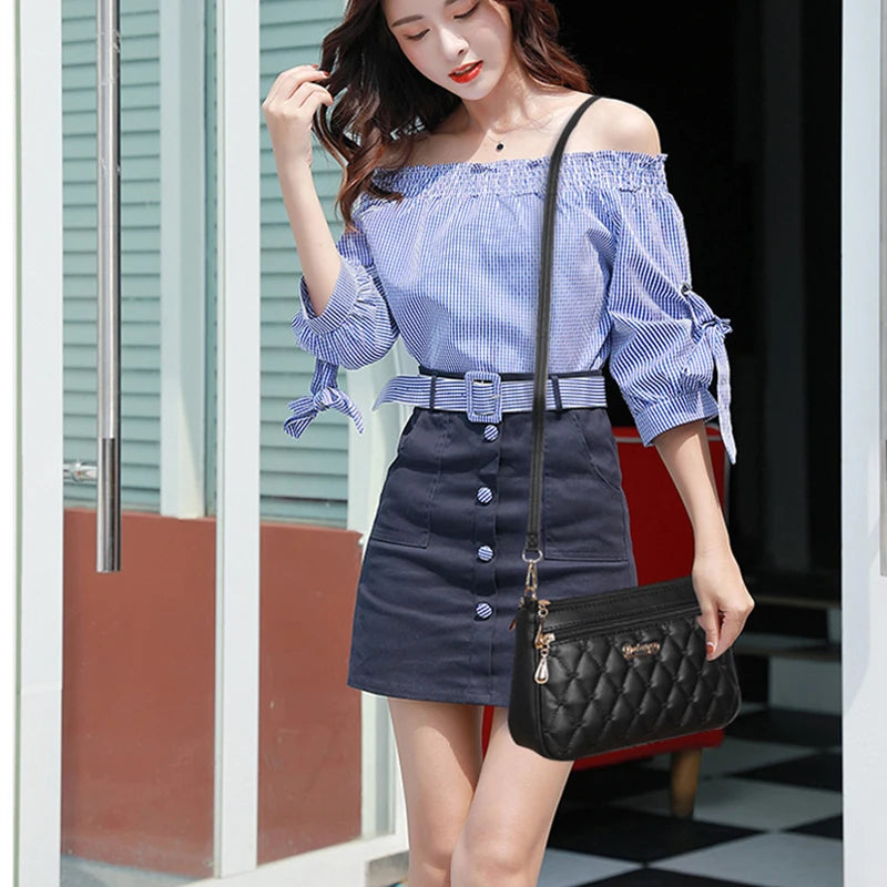 Luna Embroidered Charm Bag