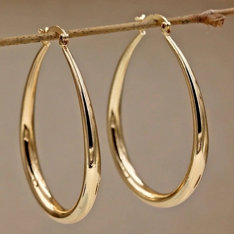 Golden Glow Hoop Earrings