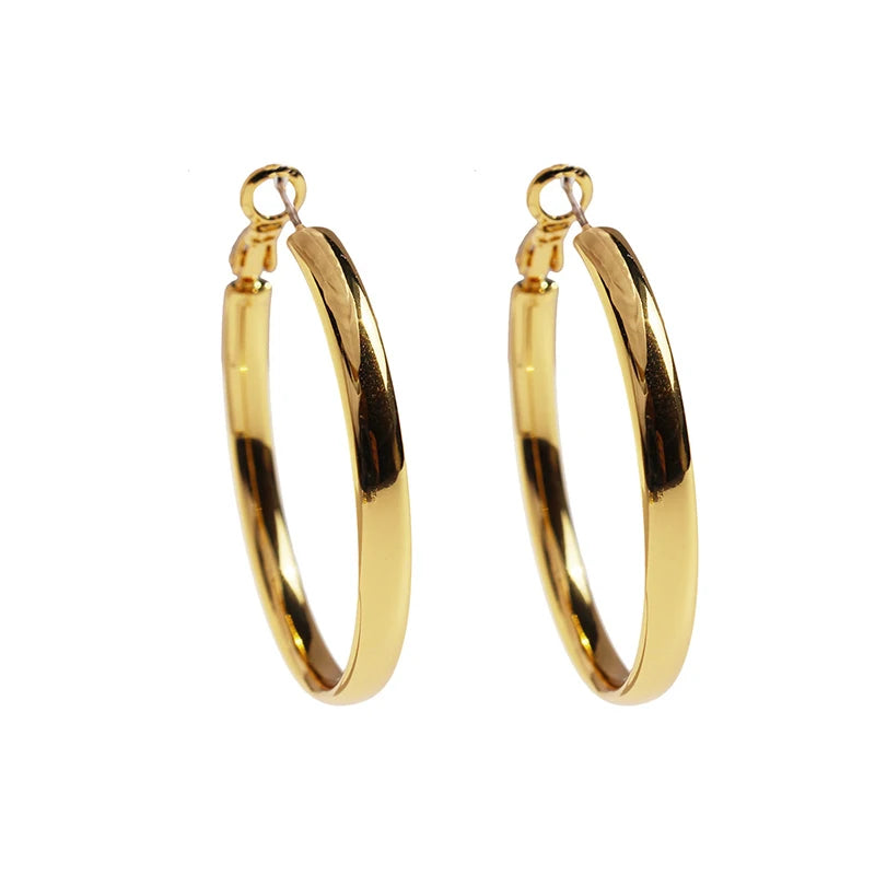 Bold Halo – Large Flat Hoop Earrings