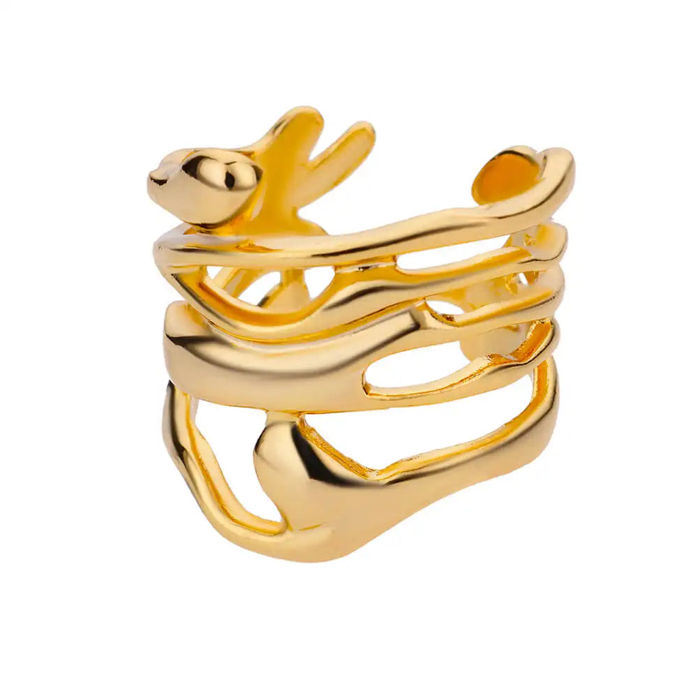 Golden Vow™ Geometric Ring