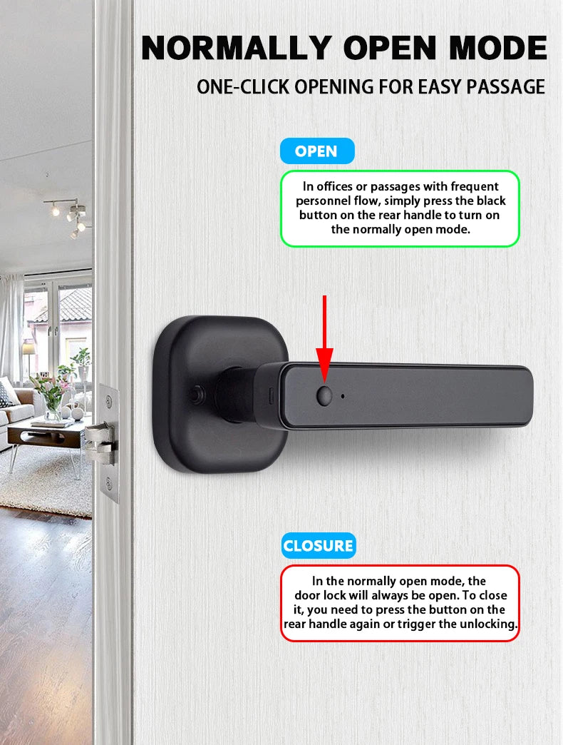 CDOK SmartGuard Pro — Tuya Fingerprint Door Lock