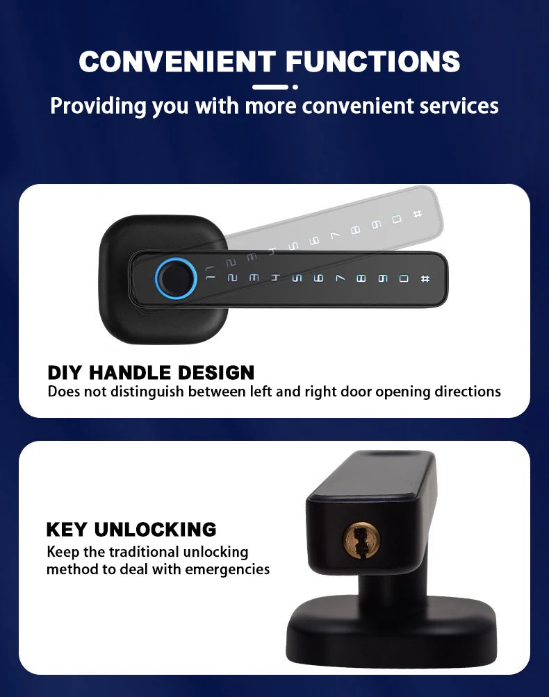 CDOK SmartGuard Pro — Tuya Fingerprint Door Lock