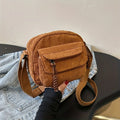 corduroy crossbody shoulder bag