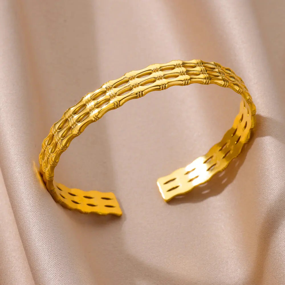 Eternal Gold Cuff Bracelet