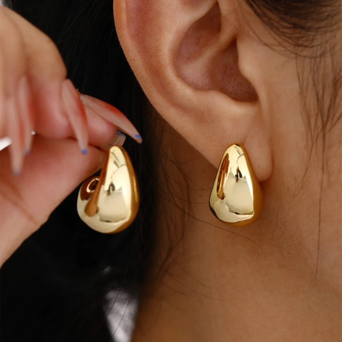 Golden Blossom Drop Earrings