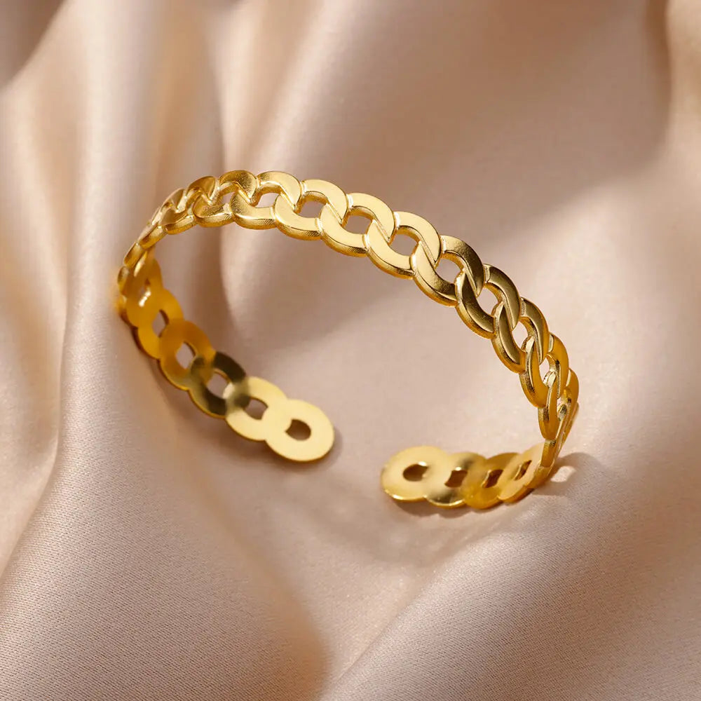 Eternal Gold Cuff Bracelet