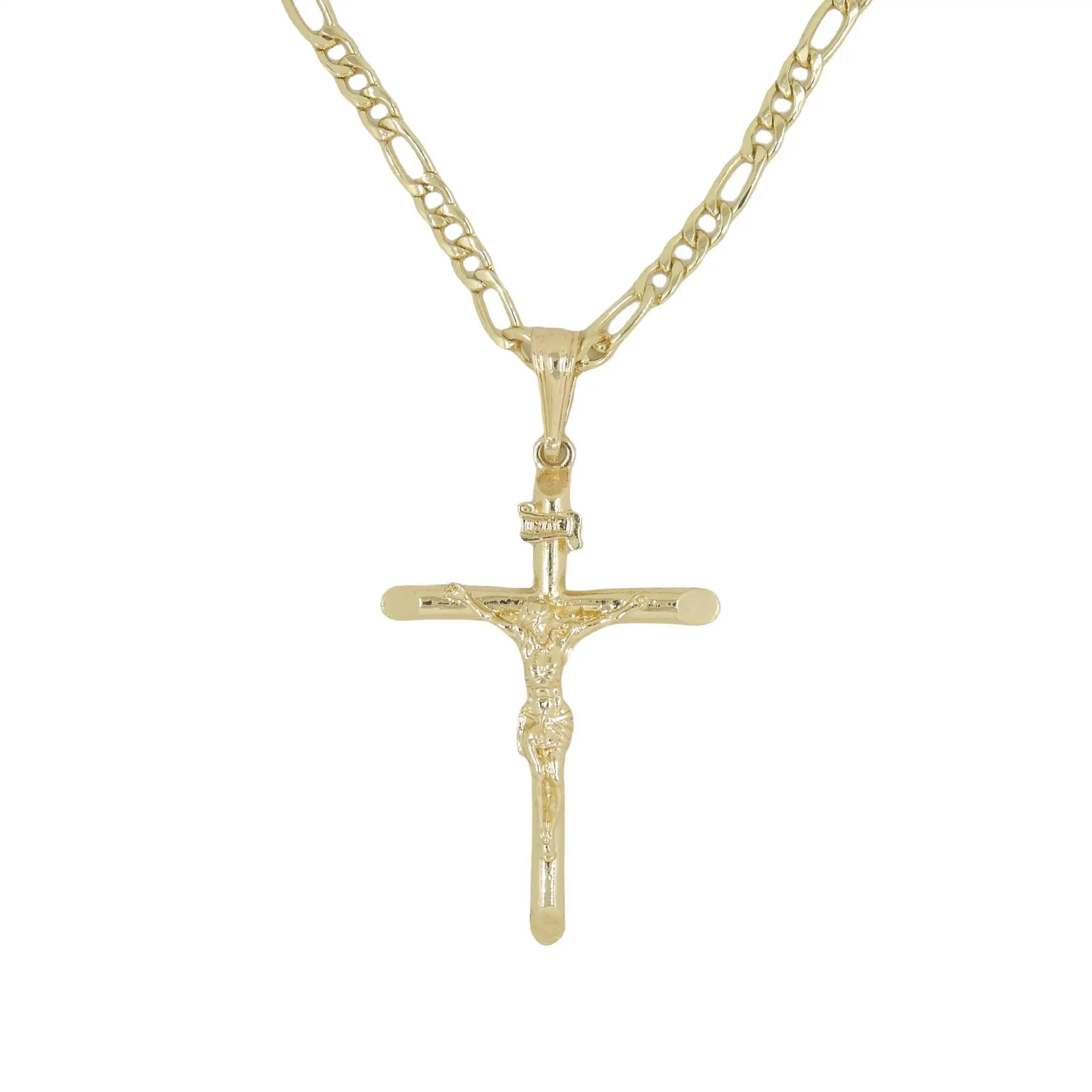 Golden Faith – Jesús Cross Necklace