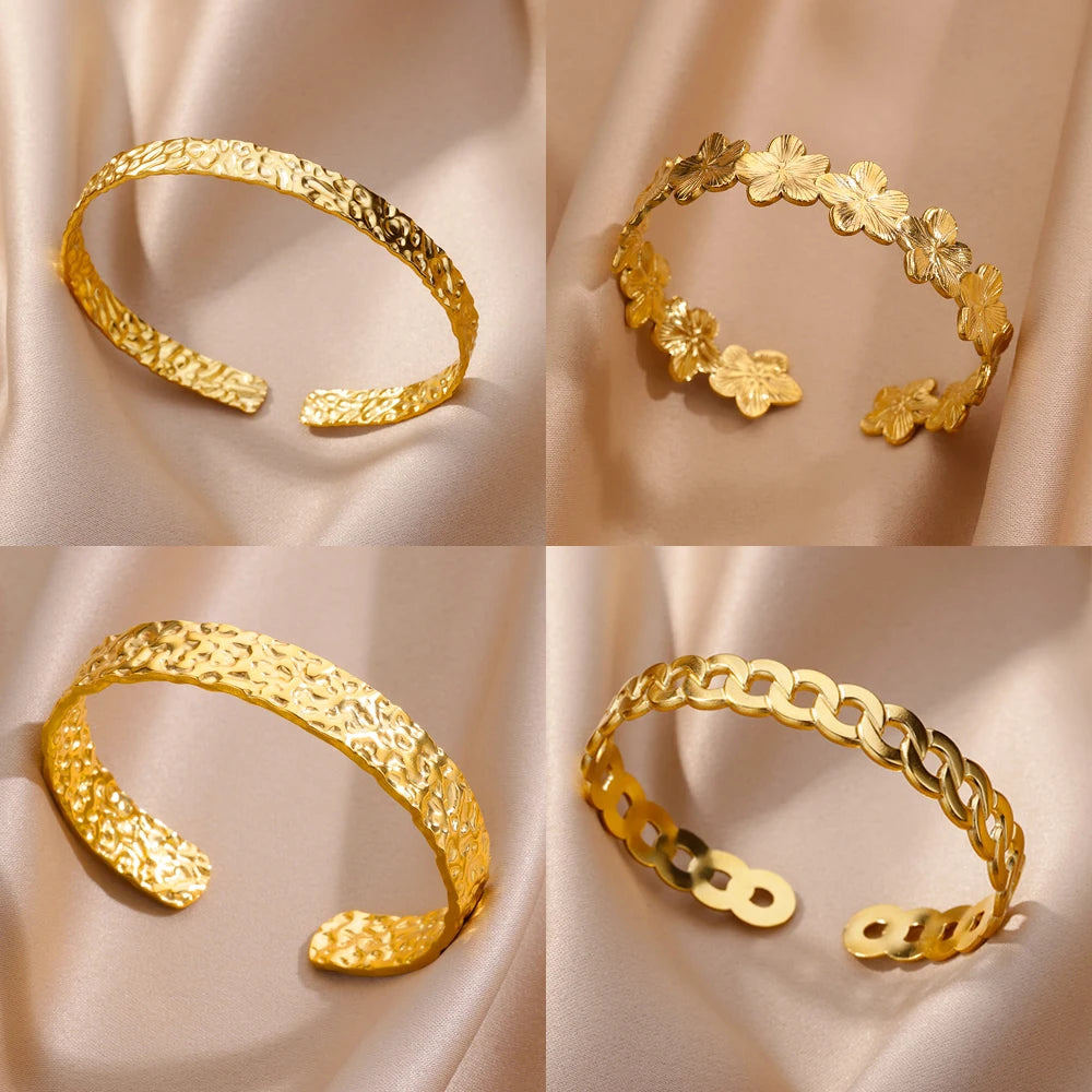 Eternal Gold Cuff Bracelet