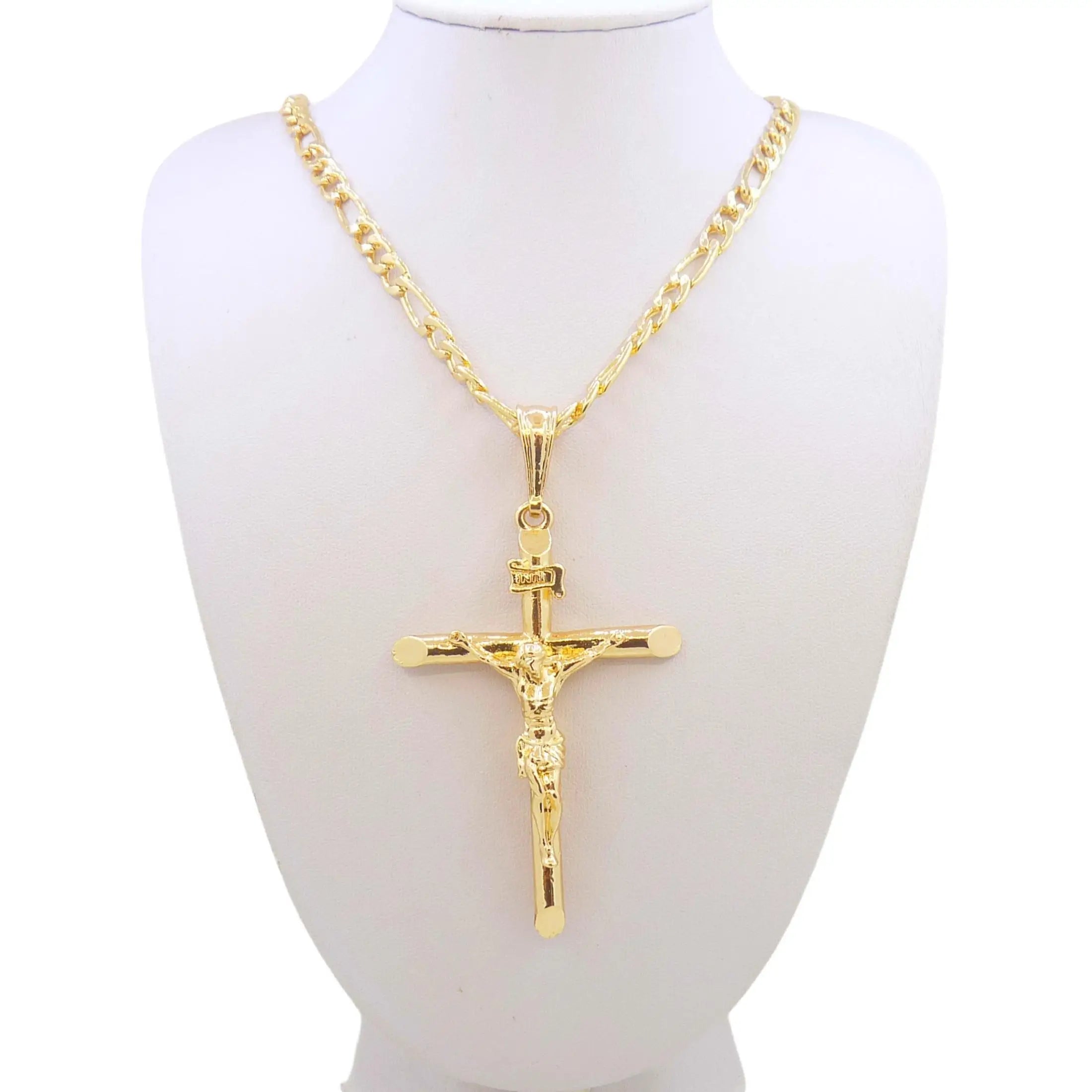 Golden Faith – Jesús Cross Necklace