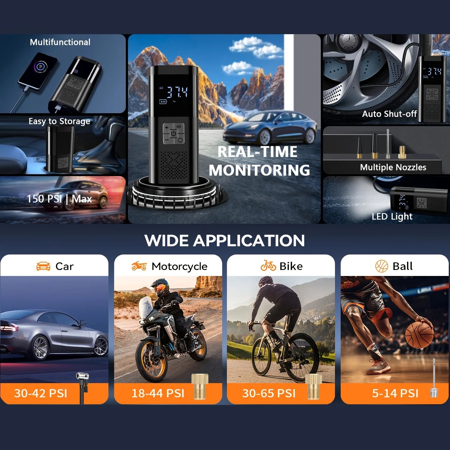 AirForce Pro — Portable Tire Inflator