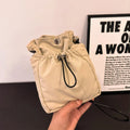 Unisex Nylon Bucket Crossbody Bag