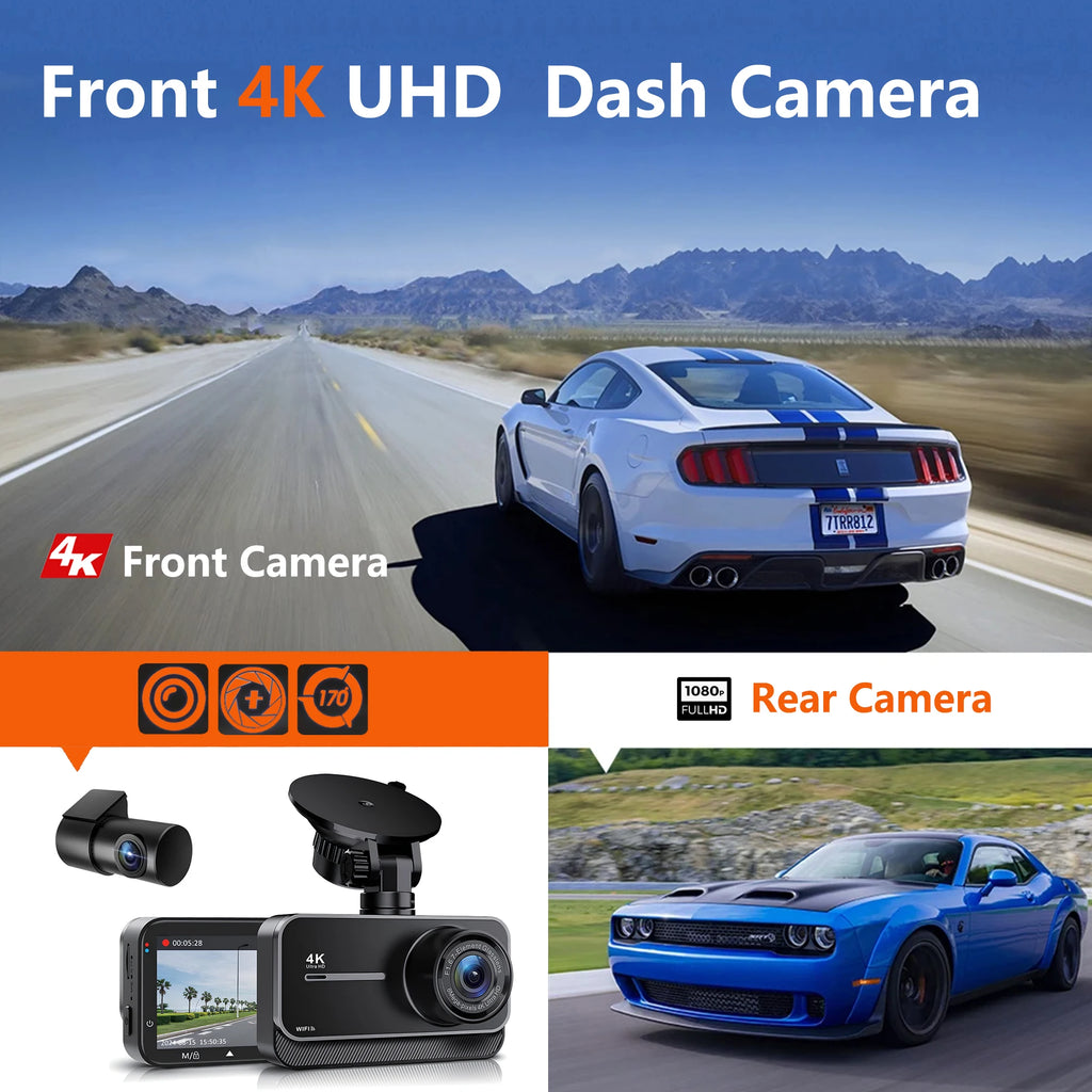 RoadGuard Pro — 4K Dual Dash Cam