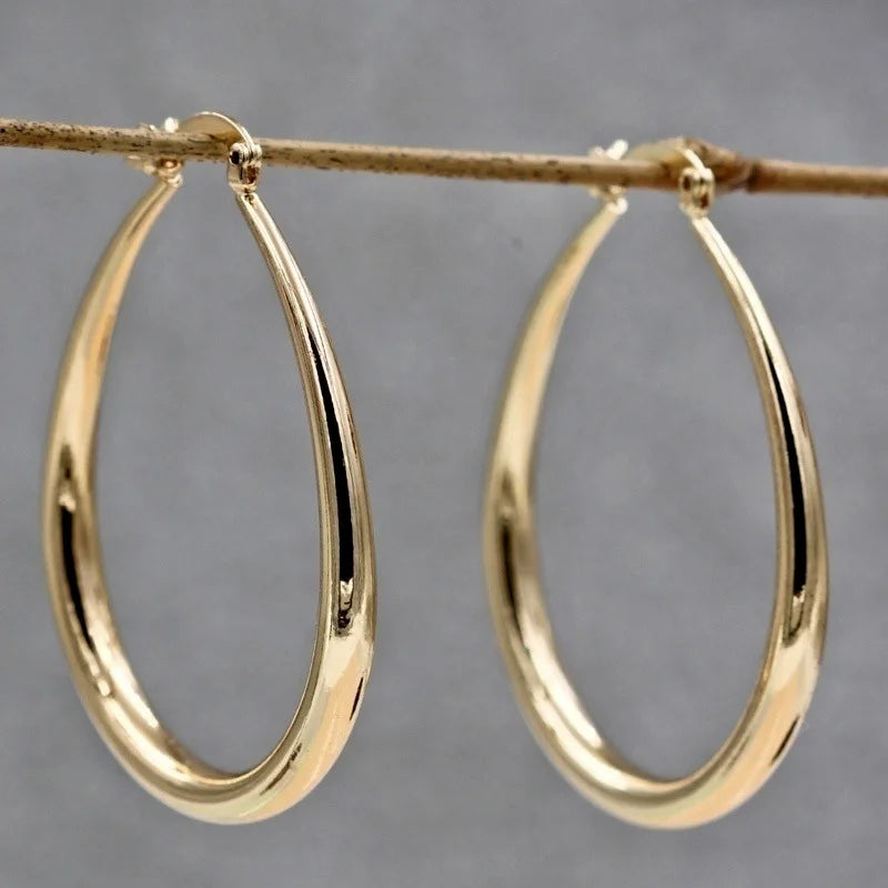 Golden Glow Hoop Earrings
