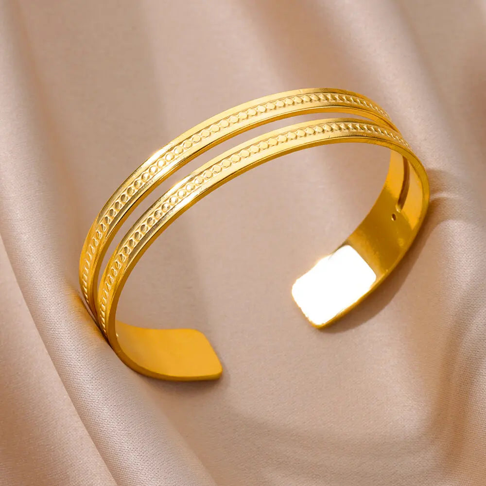 Eternal Gold Cuff Bracelet