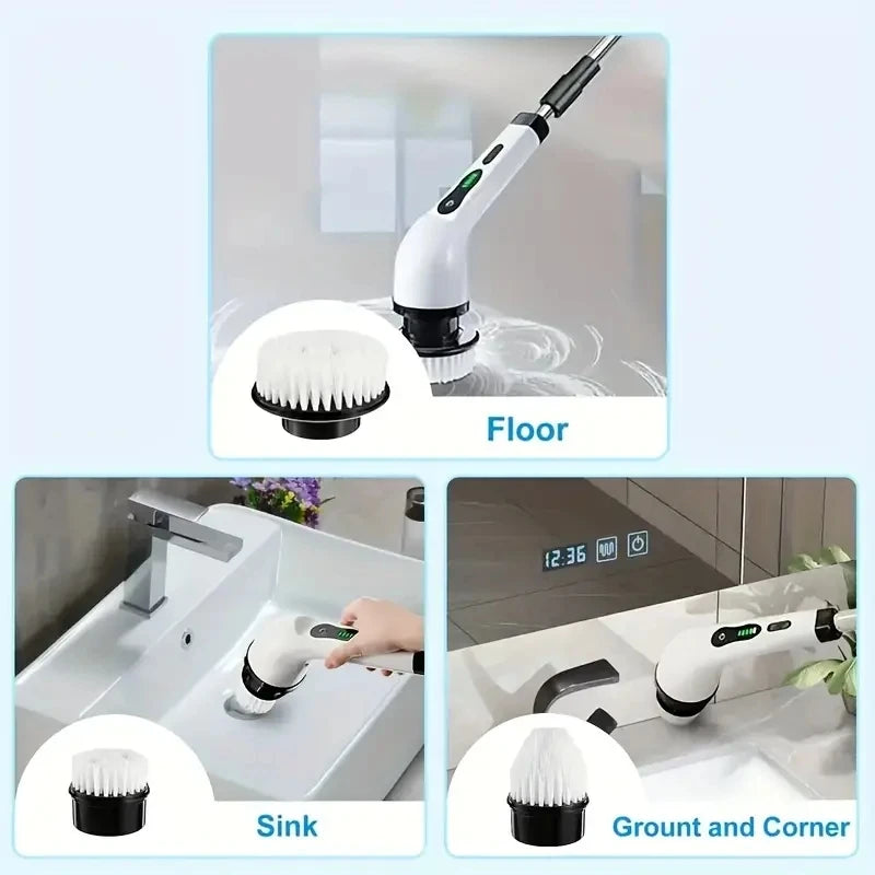 PowerSpin Pro — 7-Head Electric Cleaning Brush