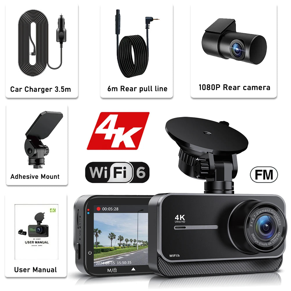 RoadGuard Pro — 4K Dual Dash Cam