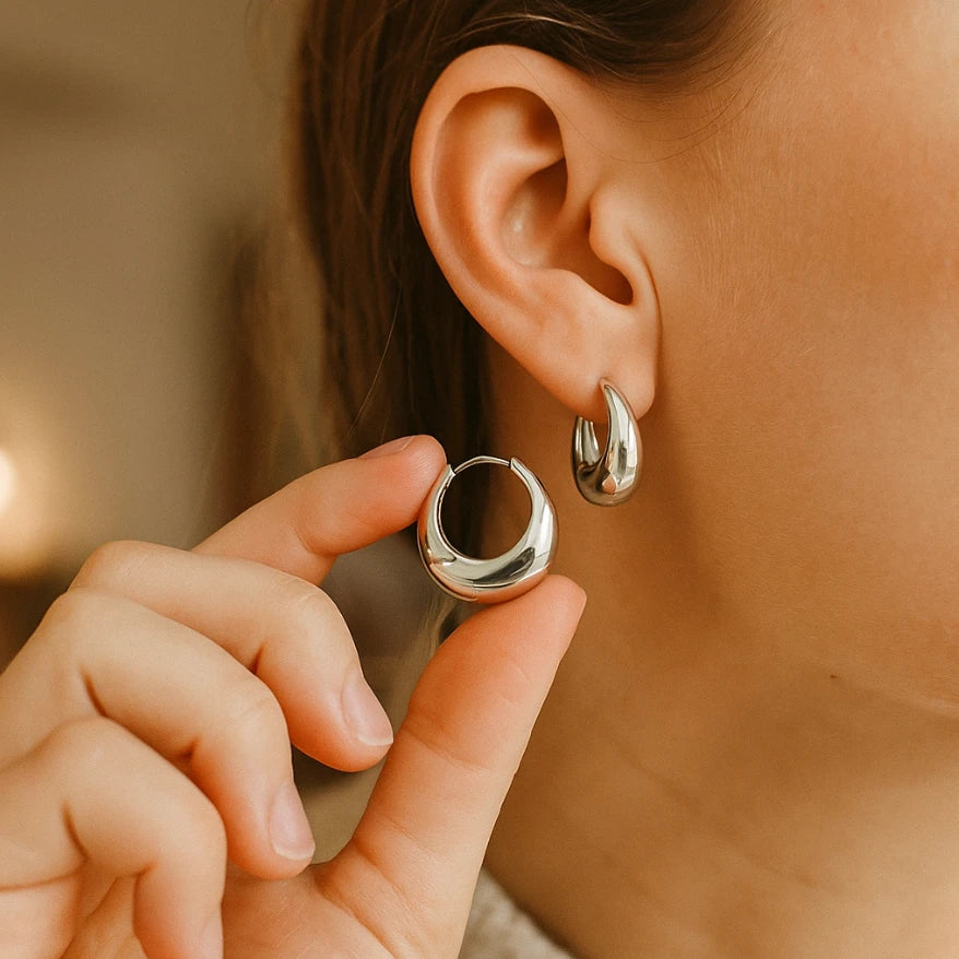 Golden Blossom Drop Earrings